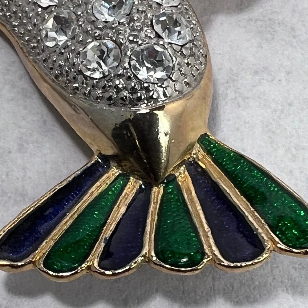 Hummingbird Brooch Pin Rhinestone Enamel Bird Pendant Charm Jewelry Nature‎